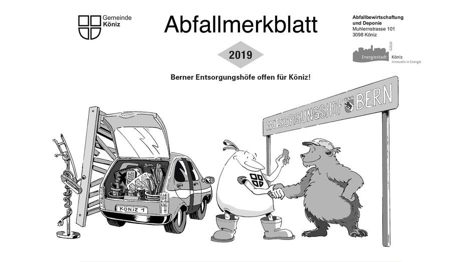 Gemeinde Köniz: Richtige Entsorgung dank Abfallmerkblatt